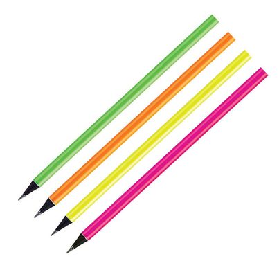 Карандаш графитный BIC Evolution Fluo HB без ластика, 4 цвета корпуса в ассортименте 94075*