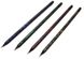 Олівець простий Platino чорне дерево з візерунком та ластиком 56112-1