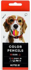 Карандаши цветные 12цв. Kite трехгранные Dogs K22-053-1