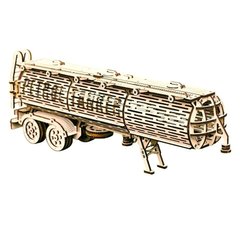 Дерев'янна сборна механічна 3D модель Wood Trick Причіп цистерна 190289