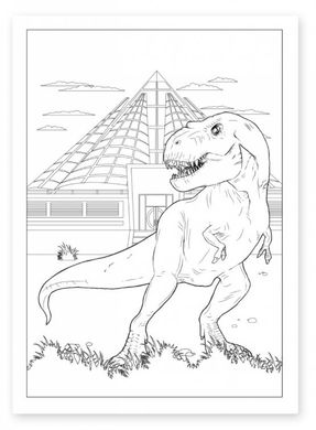 Книжка-розмальовка А4 Yes 6арк Jurassic park 742916