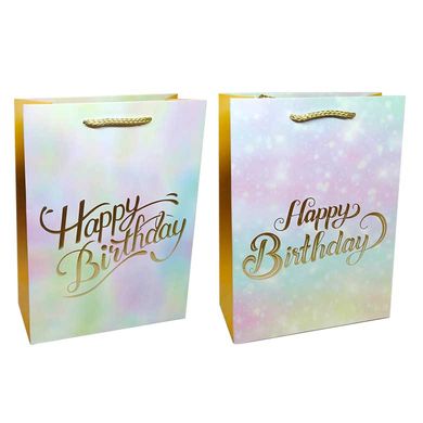 Пакет подарочный бумажный HP 18*23*10см HP-8617S Happy birthday
