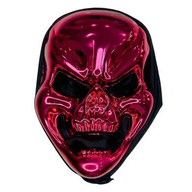 Маска Череп металлизированный карнавальная Хеллоуин (Halloween), ассорти 23-000