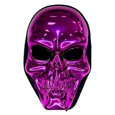 Маска Череп металлизированный карнавальная Хеллоуин (Halloween), ассорти 23-000