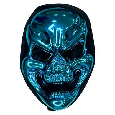 Маска Череп металлизированный карнавальная Хеллоуин (Halloween), ассорти 23-000