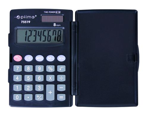 Калькулятор OPTIMA 8 разрядов 103*67*10мм 75519