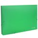 Папка-короб А4 на резинках пластик Economix 20мм 31401, Зелёный