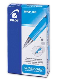 Кулькова ручка PILOT SUPER GRIP BPGP-10R-0,5/0,7мм, Синий