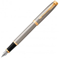 Перова ручка PARKER 22211 IM 17 Brushed Metal GT перо F