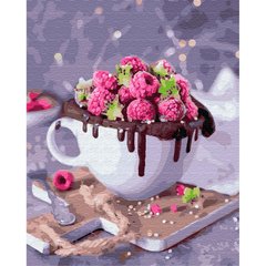Картина по номер. на холсті 40*50см Никитошка GX35613 Фруктово-шоколадний десерт