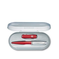 Victorinox Набір нож 58мм 7предм червон. + ручка Caran d'Ache BP червон. Vx44321.2