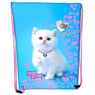 Сумка для обуви Class 210D PL 46*33см Cute kitten 2126C