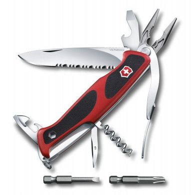 Victorinox RANGERGRIP 174 Handyman 130мм 17предм червон-черн + волн + lock + штоп + плоск + біти+чехол Vx09728.WC