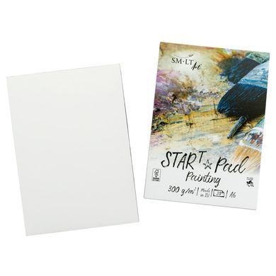 Папір-склейка для малювання Smiltainis Star T (mixed media) А6 300г / м2 20л білий 6TS-20(300)/FS