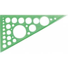 Трикутник 20см ECONOMIX пластиковий, з колами E81383