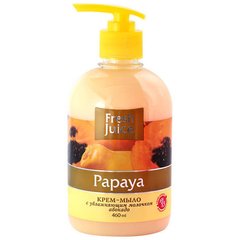 Крем-мыло жидкое 0,46л Fresh Juice с увлажняющим молочком авокадо, Papaya e.14591
