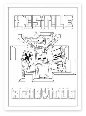 Книжка-розмальовка А4 Yes 6арк Minecraft 742915