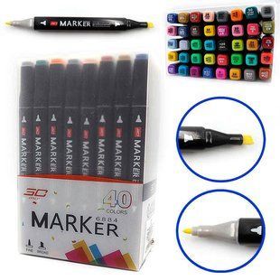 Маркер двустор. SketchMarker Josef Otten для паперу набір 40шт тонкі 7368-40/6884-40