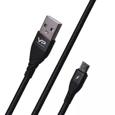 Кабель USB-А - Micro-USB 2.4A 0,25m Nylon Veron NM09