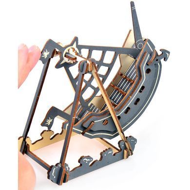 Модель 3D дерев'янна сборна WoodCraft XA-G031H Фрегат гойдалка 14,5*8*13,6см
