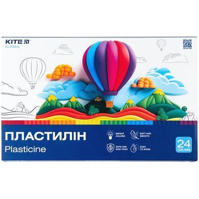 Пластилин Kite набор 24 цв. по 20 гр. Classic K-089