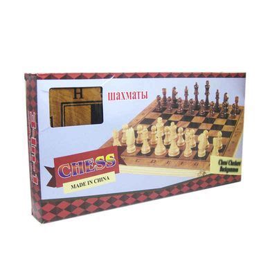 Шахмати дерево 34*34см (+нарди+шашки) 3830