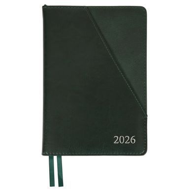 Ежедневник 2026 А5 Leo Planner Whisky твердый 2526**, Зелёный