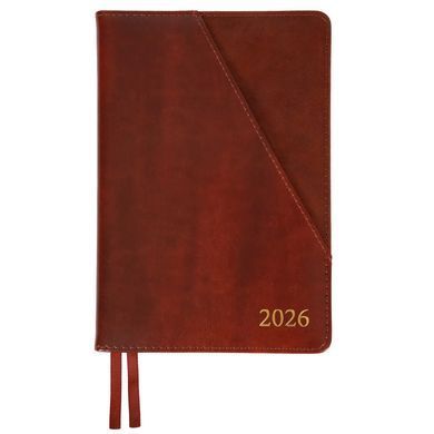 Ежедневник 2026 А5 Leo Planner Whisky твердый 2526**, Зелёный