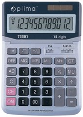 Калькулятор OPTIMA 12 разрядов 230*165*45мм O75501
