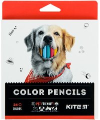 Олівці кольорові 24шт Kite мод 055 Dogs K22-055-1
