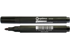 Перманентний маркер OPTIMA 2-3мм O16125, Черный