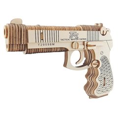 Деревянная сборная 3D модель WoodCraft Пистолет (18,5*4,3*13,2см) XC-G003H
