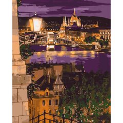 Картина по номер. на холсті 40*50см Идейка КН3534 Магічні барви Будапешту