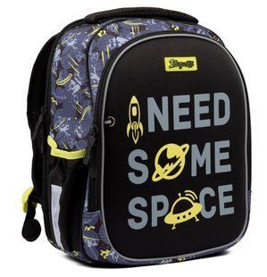 Ранець каркасний 1Вересня Yes 552005 S-107 Space 38*30*14см + ПОДАРОК ТМ YES, Черный