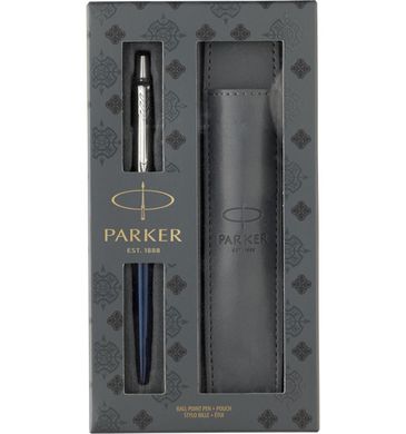 Ручка шариковая Parker 16332b17 Jotter Royal Blue + чехол, Набор подарочный