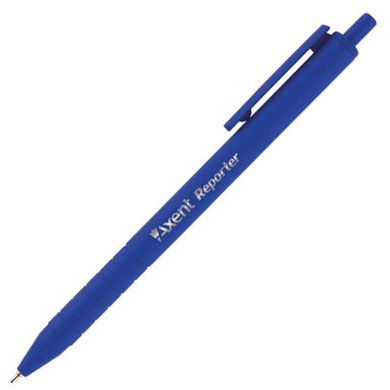 Ручка шариковая масляная Axent Reporter автоматическая, синяя AB1065-02-А