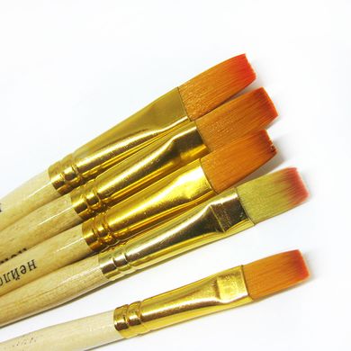 Кисть - Josef Otten синтетика плоская прямая, деревянная ручка N-BP, №1