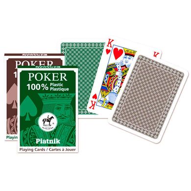 Карти гральні PIATNIK 1362 Poker Pro 100%Пластик 55 листів