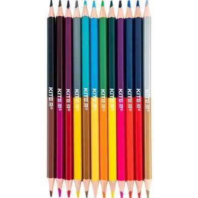 Карандаши цветные 12шт/24цв. Kite двухсторонние Classic K-054