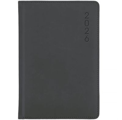 Щоденник 2026 А5 Axent Classic Lux 8844-26-*-A, серый