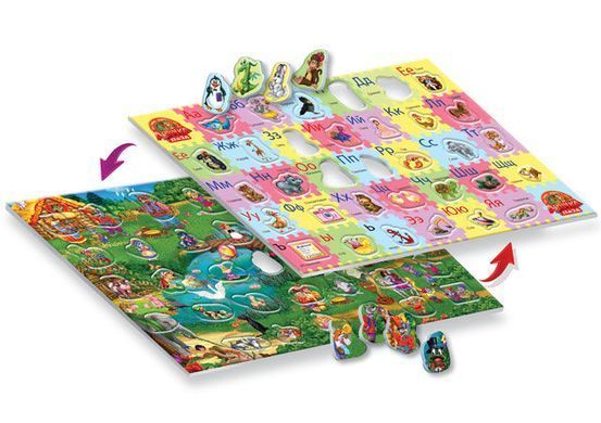 Игра DankoToys DT 33U Азбука пазлы укр. Сказочное королевство