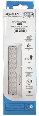 Ліхтарик універсальний Aonelec LED на акум. сеть з аварійним вкл. AL-3001