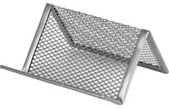 Подставка для визиток металл сетка 95x80x60мм Axent серебрянная 2114-03-A