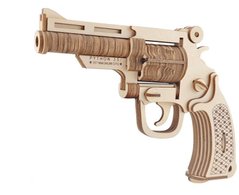 Модель 3D дерев'янна сборна WoodCraft XC-G004H Револьвєр 21*3,5*14,5см
