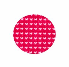 Фетр поделочный (полиэстер) 180г/м2 21,5*28см Rosa Talent PF013 принт, Сердца на розовом