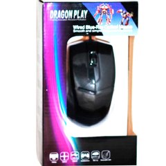 Миша Dragon Play 6118, Optical USB (проводна) Black