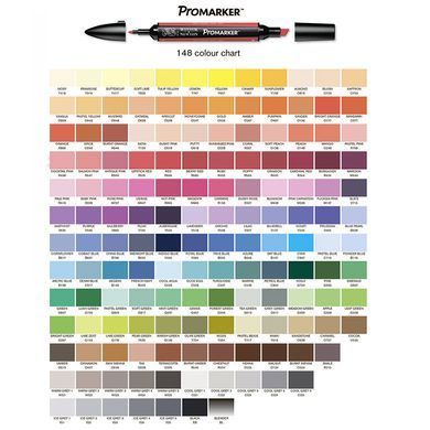 Маркер перманентний ProMarker Winsor and Newton двосторонній 0203***, голубой пыльный