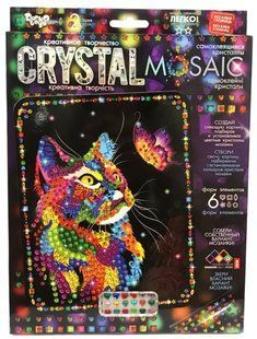 Набір для творчості DankoToys DT CRM-02-04 Мозаіка Котик з метеликом Crystal Mosaic