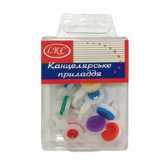 Кнопки-гачки LKC 10шт. пластикові в пластиковому футлярі 1006