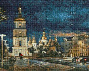 Алмазна мозаїка по номерам на холсті 40*50см Идейка АМО7349 Софійська площа